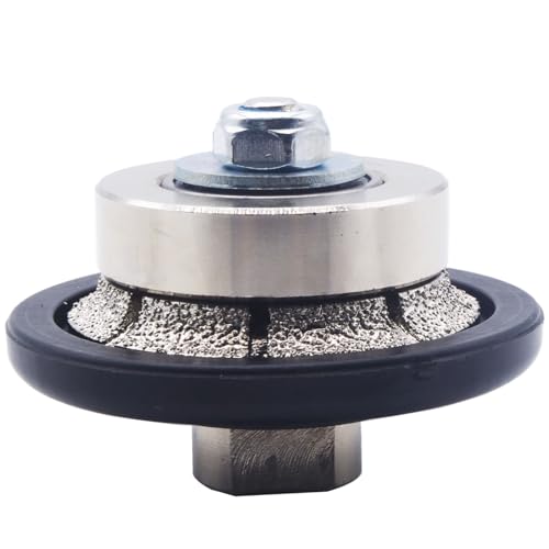GRINCUTREX B5 3/16 Zoll Demi-Bullnose Vakuumgelöteter Diamantfräser grobes Handprofilerrad mit 5/8-11 Gewinde für Granit, Marmor, Travertin, Kunststein und Beton GRINCUTREX B5 3/16 Zoll Demi-Bullnose Vakuumgelöteter Diamantfräser grobes Handprofilerrad mit 5/8-11 Gewinde für Granit, Marmor, Travertin, Kunststein und Beton von Generic