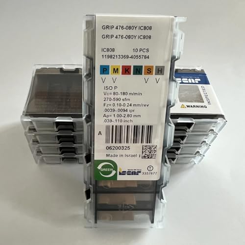 GRIP476-080Y IC808 / Original Hartmetall-Blatt, 10 Stück GRIP476-080Y IC808 / Original Hartmetall-Blatt, 10 Stück von Generic