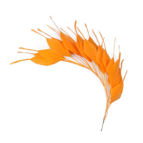 Gänsefedern mit Pfauen-Seide, Kopfschmuck, Federn, 25–30 cm, Hüte, Braut-Kopfschmuck, Dekoration, DIY, Basteln, Orange, 25–30 cm Gänsefedern mit Pfauen-Seide, Kopfschmuck, Federn, 25–30 cm, Hüte, Braut-Kopfschmuck, Dekoration, DIY, Basteln, Orange, 25–30 cm von Generic