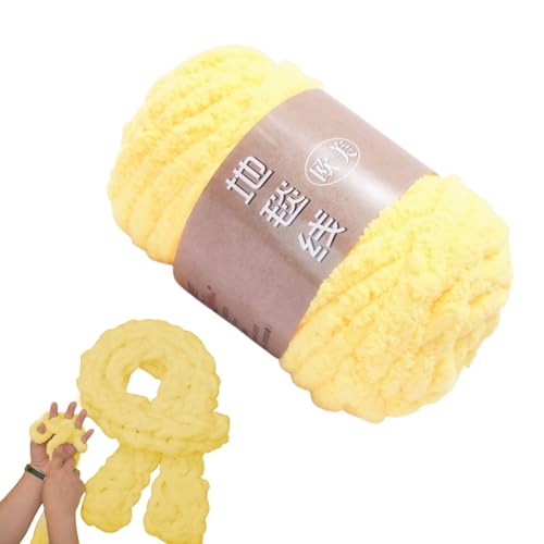 Garn zum Häkeln von Decken - Fuzzy Chenille dickes Garn - Wollknäuel zum Basteln, weiches Häkeln, flauschiges Polyestergarn für Hüte, Schuhe, Handschuhe Garn zum Häkeln von Decken - Fuzzy Chenille dickes Garn - Wollknäuel zum Basteln, weiches Häkeln, flauschiges Polyestergarn für Hüte, Schuhe, Handschuhe von Generic
