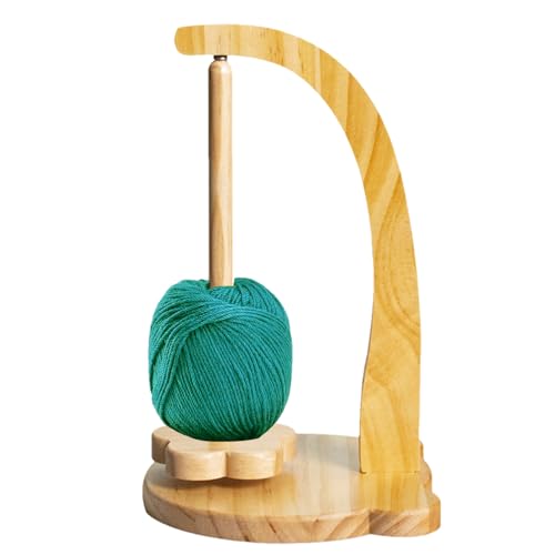 Garnhalter mit Haken | Garnhalter für Strickwaren, drehbarer Yarn, Spinner aus Garn, platzsparend, mit 320 g Rollladung, leichter Garn-Organizer zum Häkeln von Generic