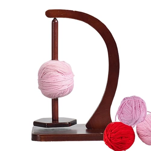 Garnrollenregal aus Holz, Häkelgarnhalter | Holzgarnhalter, Pendelgarnspender, Garnhalter, Garnrollenhalter von Generic
