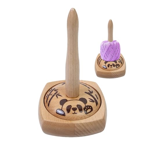 Garnspule zum Häkeln, Garnspule aus Holz, drehbar, multifunktionaler Garnhalter mit Drehlager, Spindelhaken und Nähwerkzeug Garnspule zum Häkeln, Garnspule aus Holz, drehbar, multifunktionaler Garnhalter mit Drehlager, Spindelhaken und Nähwerkzeug von Generic