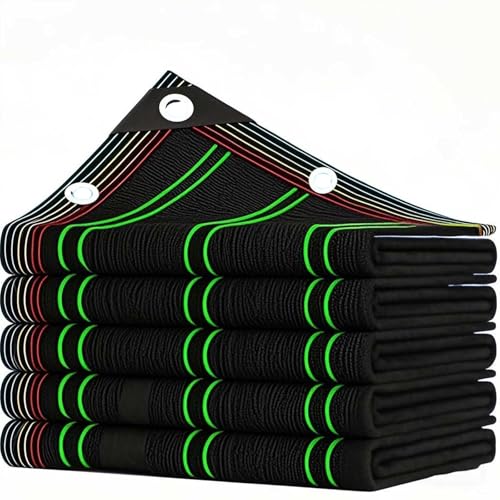 Garten Schattiernetz 98% Sonnenschutznetz Schwarz Windschutznetz UV-Beständig Verschlüsselt und Verdickt für Pergola Garten Gewächshaus Outdoor(5.0x17.0m/16.4x55.8ft) von Generic