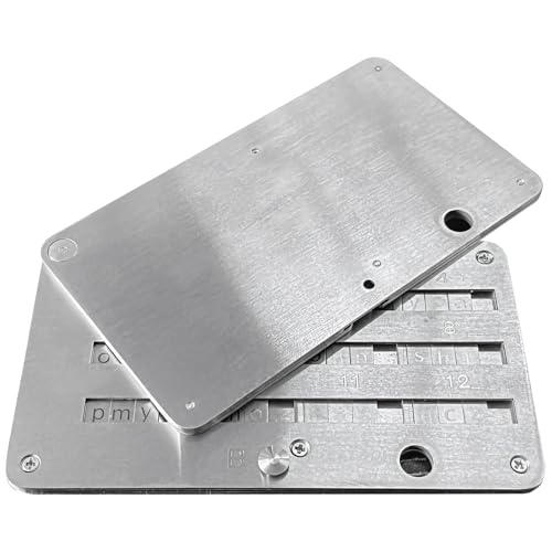 Gebürstetes Metall Edelstahl Crypto Seed Storage Card, Anti-Fingerabdruck Bitcoin Backup Wallet für Passwortverwaltung Gebürstetes Metall Edelstahl Crypto Seed Storage Card, Anti-Fingerabdruck Bitcoin Backup Wallet für Passwortverwaltung von Generic