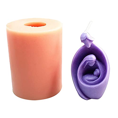 Geburt von Jesus Kerzengießform Krippe Kerze Epoxidharz Silikonform DIY Gipsgussform Fondant Dekorationen von Generic
