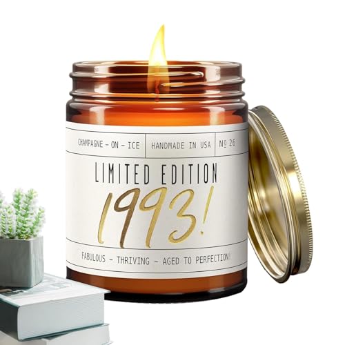 Geburtstagskerze, Herbstkerzen | Winterherbst Kerze 9oz Sojakerzen, Geburtstagskerze mit 40 Stunden Brenndauer, Heimdekoration für Mama, Weihnachten von Generic