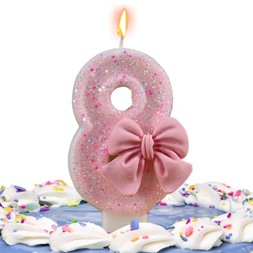 Geburtstagskerzen - Glitzernde Kerze Mit Bowknot -Dekorationen - Feierlichkeiten Liefert Kuchendekorationen, Accessorize Mit Einer Eleganten Bowknot -Verzierung, Idealer FParty Decoration Cake Candles Geburtstagskerzen - Glitzernde Kerze Mit Bowknot -Dekorationen - Feierlichkeiten Liefert Kuchendekorationen, Accessorize Mit Einer Eleganten Bowknot -Verzierung, Idealer FParty Decoration Cake Candles von Generic