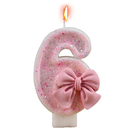 Geburtstagskerzen - Pink Birthday Cake Number Kerzen - Wiedervereinigungsthema -Party -Dekoration, Accessorize Mit Einer Eleganten Bowknot -Verzierung, Ideal Für Alle Kerzen Der Kuchen -Toper -Nummer Geburtstagskerzen - Pink Birthday Cake Number Kerzen - Wiedervereinigungsthema -Party -Dekoration, Accessorize Mit Einer Eleganten Bowknot -Verzierung, Ideal Für Alle Kerzen Der Kuchen -Toper -Nummer von Generic