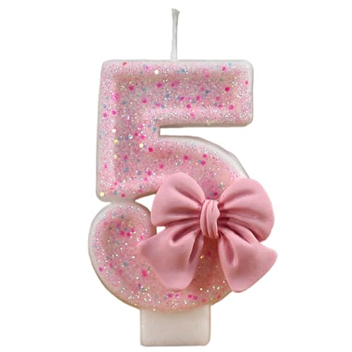 Geburtstagskerzen - Pink Birthday Cake Number Kerzen - Wiedervereinigungsthema -Party -Dekoration, Accessorize Mit Einer Eleganten Bowknot -Verzierung, Ideal Für Alle Kerzen Der Kuchen -Toper -Nummer Geburtstagskerzen - Pink Birthday Cake Number Kerzen - Wiedervereinigungsthema -Party -Dekoration, Accessorize Mit Einer Eleganten Bowknot -Verzierung, Ideal Für Alle Kerzen Der Kuchen -Toper -Nummer von Generic