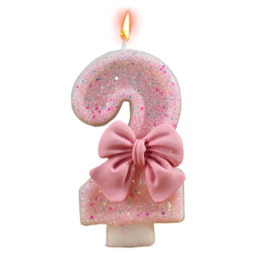 Geburtstagskerzen - Pink Birthday Cake Number Kerzen - Wiedervereinigungsthema -Party -Dekoration, Accessorize Mit Einer Eleganten Bowknot -Verzierung, Ideal Für Alle Kerzen Der Kuchen -Toper -Nummer Geburtstagskerzen - Pink Birthday Cake Number Kerzen - Wiedervereinigungsthema -Party -Dekoration, Accessorize Mit Einer Eleganten Bowknot -Verzierung, Ideal Für Alle Kerzen Der Kuchen -Toper -Nummer von Generic