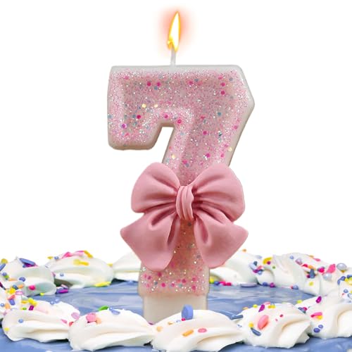 Geburtstagskerzen - Pink Birthday Cake Number Kerzen - Wiedervereinigungsthema -Party -Dekoration, Accessorize Mit Einer Eleganten Bowknot -Verzierung, Ideal Für Alle Kerzen Der Kuchen -Toper -Nummer Geburtstagskerzen - Pink Birthday Cake Number Kerzen - Wiedervereinigungsthema -Party -Dekoration, Accessorize Mit Einer Eleganten Bowknot -Verzierung, Ideal Für Alle Kerzen Der Kuchen -Toper -Nummer von Generic