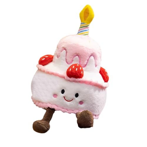 Geburtstagskuchen - Singen Plüschpuppe Geschenk, Lichtkuchen gefülltes Spielzeug | Bunte musikalische geformte ein Kuchen, interaktives kuchen geformtes Spielzeug für Geburtstagsparty Tisch oder Geburtstagskuchen - Singen Plüschpuppe Geschenk, Lichtkuchen gefülltes Spielzeug | Bunte musikalische geformte ein Kuchen, interaktives kuchen geformtes Spielzeug für Geburtstagsparty Tisch oder von Generic