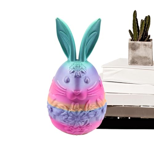 Gedruckte Ostereier, dekorative Ostereier - Bunny Eggs Dekorative Ornamente - Leere Osterspielzeug, Tierzappwerksspielzeug, Osterkorb Stuffers, Osterhome Desk Decor für Kinder Gedruckte Ostereier, dekorative Ostereier - Bunny Eggs Dekorative Ornamente - Leere Osterspielzeug, Tierzappwerksspielzeug, Osterkorb Stuffers, Osterhome Desk Decor für Kinder von Generic