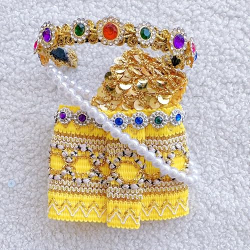 Geeignet für 17 cm trendige Puppen-Kimono, Hanfu Court, ethnische Kleidung, Schuhe (hellgelbe thailändische Kleidung) von Generic