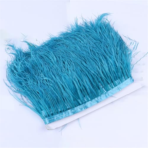 Gefärbte Straußenfederborten Fransen 6-8 cm Hochzeit Federkleider Nähzubehör Straußenfederspitze 06 Seeblau 10 Meter Gefärbte Straußenfederborten Fransen 6-8 cm Hochzeit Federkleider Nähzubehör Straußenfederspitze 06 Seeblau 10 Meter von Generic