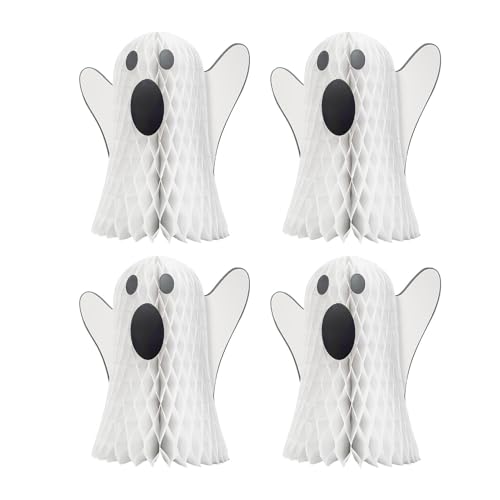 Geisterstock-Dekoration – Tischdekoration mit Geist für Halloween, gespenstische Bienenstock-Dekoration | niedliche Halloween-Dekoration für den Innenbereich – Packung mit 4 Geistern Geisterstock-Dekoration – Tischdekoration mit Geist für Halloween, gespenstische Bienenstock-Dekoration | niedliche Halloween-Dekoration für den Innenbereich – Packung mit 4 Geistern von Generic