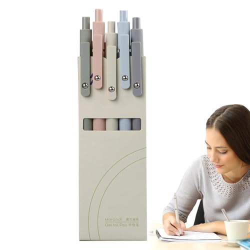 Gelschreiber, einziehbar, Gelschreiber, Notizzettel, Kugelschreiber, Schreibstift mit feiner Spitze, 5 Stück, einziehbar, schnell trocknend, für Notizen in einem Tagebuch Gelschreiber, einziehbar, Gelschreiber, Notizzettel, Kugelschreiber, Schreibstift mit feiner Spitze, 5 Stück, einziehbar, schnell trocknend, für Notizen in einem Tagebuch von Generic