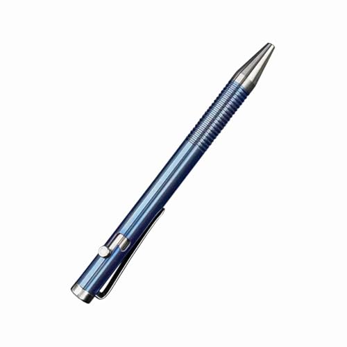 Gelstifte Titan -Legierung Kugelschreiber, Super Starker Glattes Tipp, Perfektes für Büro, Reisen, Wandern und Aktivitäten Im Freien (BLUE) von Generic