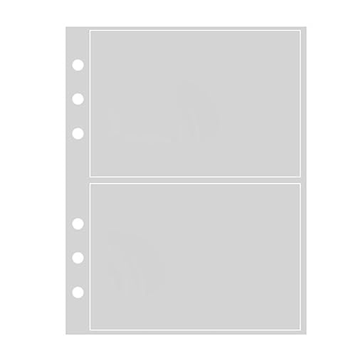 10 Stück Fotoalbum, transparent, A5-Binderhülle 6-Loch-Taschen für lose Blätter, Nachfüll-Innenhüllen zur Aufbewahrung von Postkartenbildern 10 Stück Fotoalbum, transparent, A5-Binderhülle 6-Loch-Taschen für lose Blätter, Nachfüll-Innenhüllen zur Aufbewahrung von Postkartenbildern von Generic