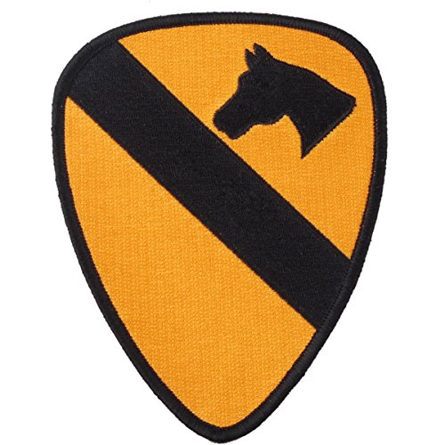 Generic 2. Weltkrieg USA US Army 1. Calvary-Schulter Patch Stickerei Pferd Patch Badge Farbe Gelb von Generic