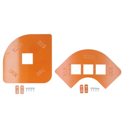 Generic 2pcs Radius Jig Router -Vorlagen Set Runded Ecken Bit Holzbearbeitungspositionierwerkzeug Generic 2pcs Radius Jig Router -Vorlagen Set Runded Ecken Bit Holzbearbeitungspositionierwerkzeug von Generic