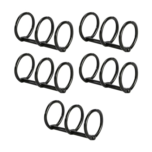 Generic 5x3 Ringe Metall Loseblattbinder 3 Löcher Metall Loseblattbinderinge Buchringe für, Schwarz 30mm Generic 5x3 Ringe Metall Loseblattbinder 3 Löcher Metall Loseblattbinderinge Buchringe für, Schwarz 30mm von Generic