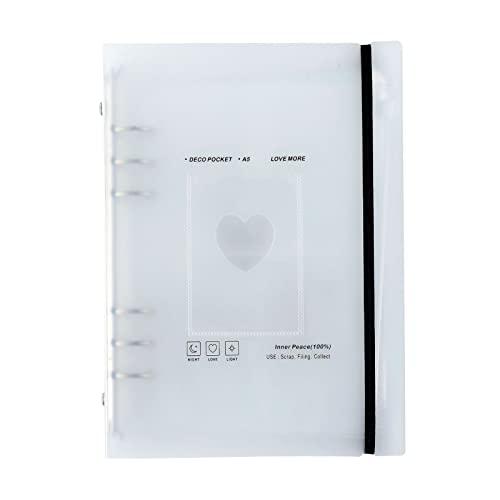 Generic 7,6 cm Kpop Photocard Binder Halter Buch, A5 Kpop Fotokarten Album, durchscheinend gefrostetes Sammelbuch für Foto-Sammlung von Generic