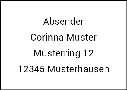 Generic Adressaufkleber 60 Stück Sehr Große 70x50 mm Etiketten mit Ihrem Wunschtext. Direkt vom Hersteller, AdressEtikett_60-Roboto von Generic
