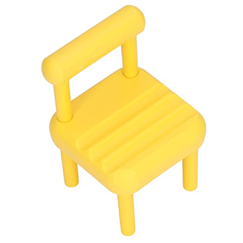 Generic Desktop -Puppe, Set von Miniaturstühlen 1:12 Realistische Hausdekoration 10pcs Mini, um Erwachsenenrollen zu Rezitieren (YELLOW) von Generic