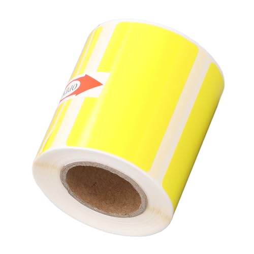 Generic Druckerpapier, Wasserdichte Thermische Etiketten von 50 X 30 Mm Resistent, Bis Sicher Öl für die Klassifizierung von Gegenständen (YELLOW) von Generic