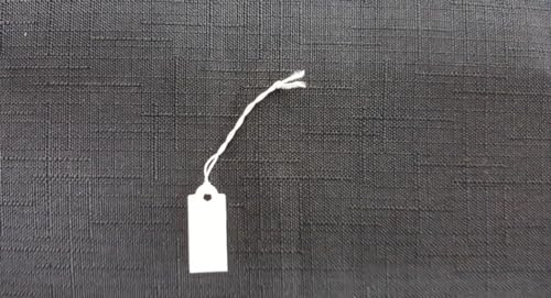 Generic Elastische Schnur, Preisschilder, dehnbare Schnüre, Schmuck-Preisetikett, 100 Stück (weiß, 2,5 x 0,95 cm) von Generic