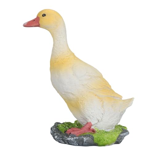 Generic Entenskulptur Duck Figur Mehrzwecklebnis, Wasserdichtes Handgemaltes Harz Lustig (YELLOW) von Generic