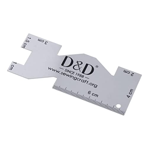 Generic GJDX aus schneidern Quilten Lineale Saummaß Saumhilfe für Nahtzugaben, metall Generic GJDX aus schneidern Quilten Lineale Saummaß Saumhilfe für Nahtzugaben, metall von Generic