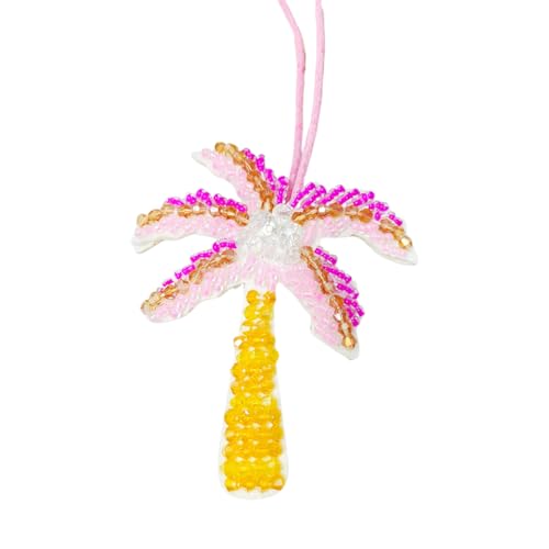 Generic Handgefertigter 3D-Strass-Perlen-Seil, Basteln, Pailletten, Tasche, Quaste, Anhänger (rosa Baum) von Generic