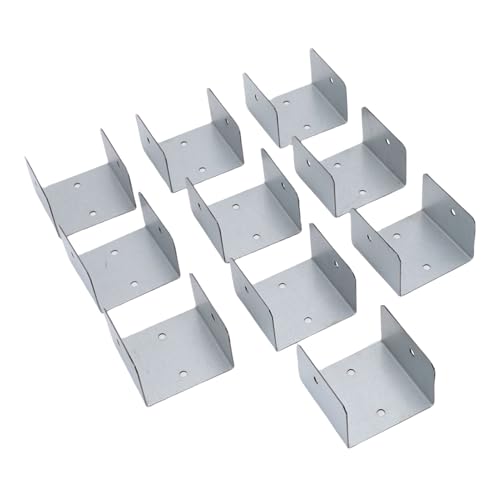 Generic Holzpost -Fixierzubehör, Anti -Denft Anti Vibrationen Holz nach Befestigungen für Betonpfähle (44 mm) von Generic