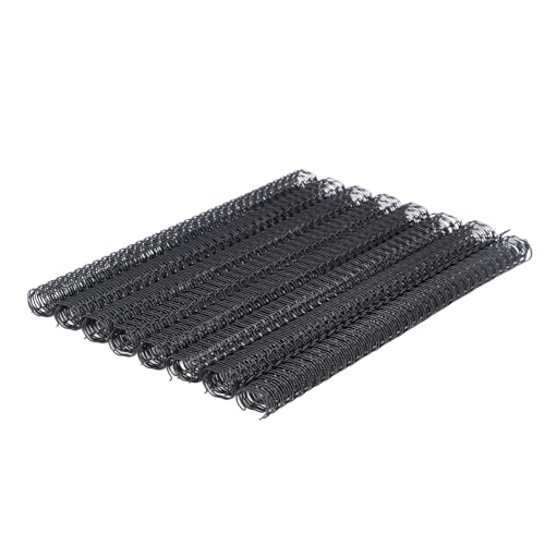 Generic Kabelbindungsstacheln, Doppelschleife A4 Bindungsdraht Metalldraht Nylonbeschichtung 34 Schleife für Berichte für Mitarbeiter (BLACK) von Generic