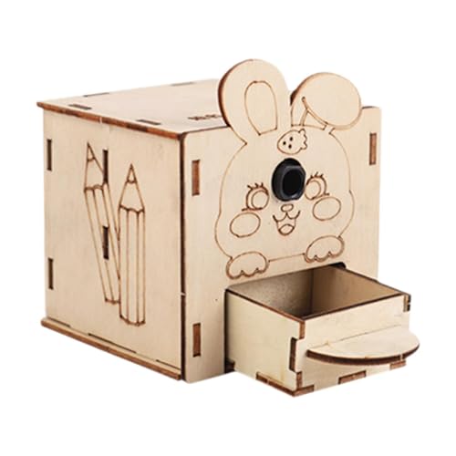 Generic Kinder DIY Bleistiftspitzer Herstellung Set Montage Handgefertigte Lehrmittel Aus Holz von Generic