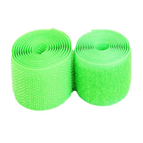 Generic Klettband Annähen 25mm - Befestigung Nylongewebe Verriegelungsband für DIY Handwerk Nähverschlüsse (Fluoreszierendes Grün, 25mm x 5 Yard) von Generic