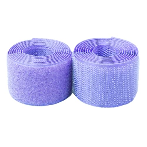 Generic Klettband Annähen 25mm - Befestigung Nylongewebe Verriegelungsband für DIY Handwerk Nähverschlüsse (Helles Lila, 25mm x 10 Yard) von Generic