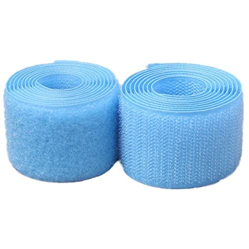Generic Klettband Annähen 25mm - Befestigung Nylongewebe Verriegelungsband für DIY Handwerk Nähverschlüsse (Himmelblau, 25mm x 10 Yard) von Generic