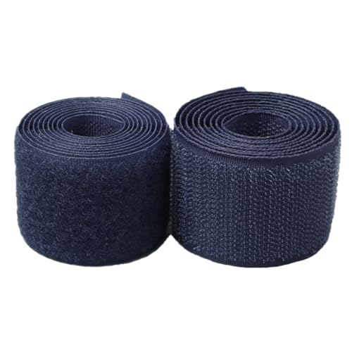 Generic Klettband Annähen 25mm - Befestigung Nylongewebe Verriegelungsband für DIY Handwerk Nähverschlüsse (Marineblau, 25mm x 25 Yard) von Generic