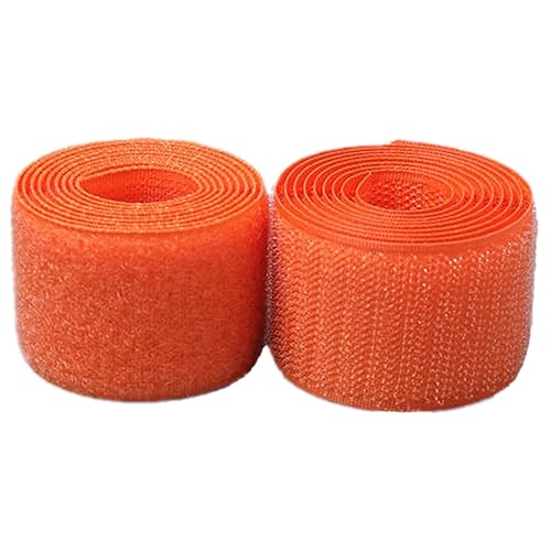 Generic Klettband Annähen 25mm - Befestigung Nylongewebe Verriegelungsband für DIY Handwerk Nähverschlüsse (Orange, 25mm x 25 Yard) von Generic