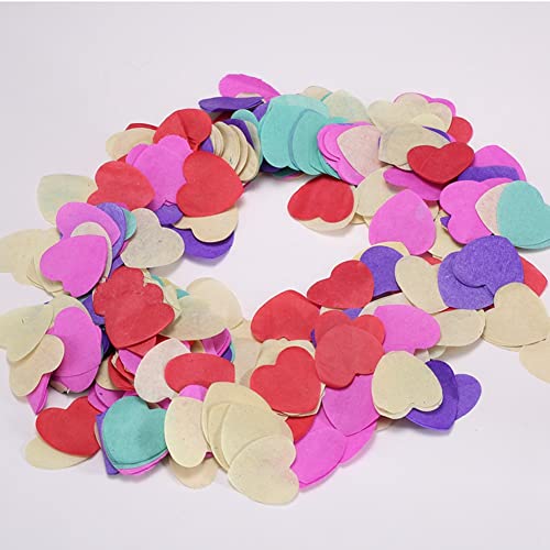 Generic Konfetti, Farbenfrohe Konfetti, Farbenfroh für Hochzeits -DIY -Accessoires (Pfirsichherzfarbe) von Generic