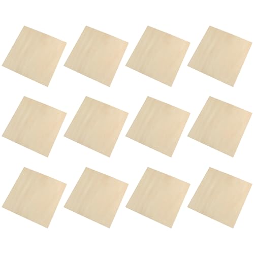 Generic - Kunstpaneele, Ausschnittspack, Dünne Birkenquadrate, Cradle -Leinwandbretter, Zeichnen Von Basis Für Mischmedien, Schnitzer -Praxis, Personalisierte Ornamente Für Macher, Kinderwerkstatt von Generic
