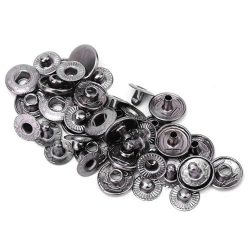 Generic Langlebige Metallknöpfe, überdachtes Knopfkit, Schönes Praktisches Erscheinungsbild für Kleidung (10 mm) von Generic