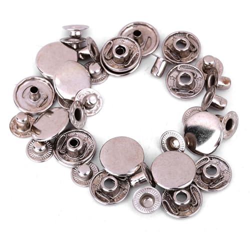 Generic Langlebige Metallknöpfe, überdachtes Knopfkit, Schönes Praktisches Erscheinungsbild für Kleidung (15 mm) von Generic