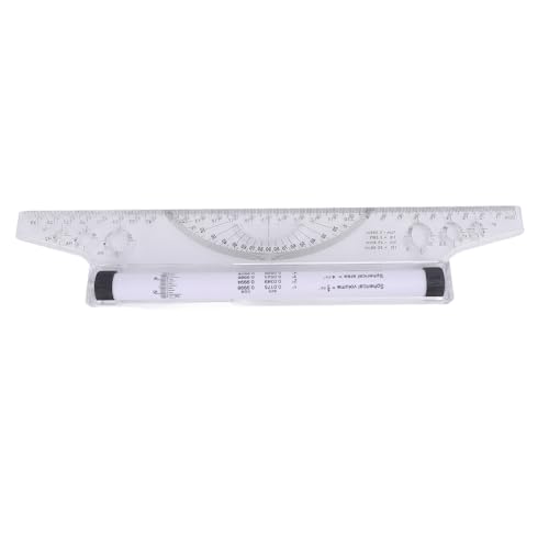Generic Nähen Lineal, Rolling Smart Lurer Kleiner Herrscher mit Integriertem Prognaktor Rolling Lineal Parallel Line ARC -Kurve Zeichnung Messung Roller für die Messung des Zeichnungsbüros (30cm) von Generic