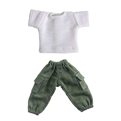 Generic OB OB11 Größe Kostüm OB Puppe für 4,3 Zoll (11 cm) Körper T-Shirt Overalls Hose OB Kleidung Molly GSC, 1/12 bjd Puppenkleidung (Suit4) von Generic