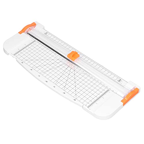 Generic Papierschneider, Faltbare Lineal Handbuch Papier Slicer Kohlenstoffstahl für Plastikfilm für Einen Mobilfunkfilm (WHITE) von Generic
